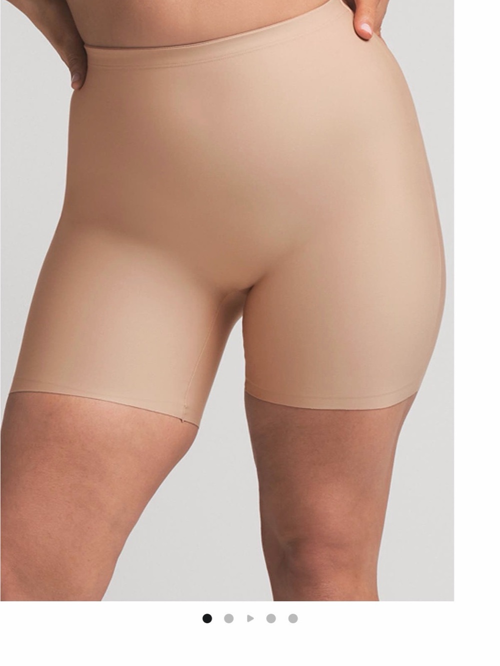 SKIMS Sculpting Mid-Thigh Shapewear Short in Nude